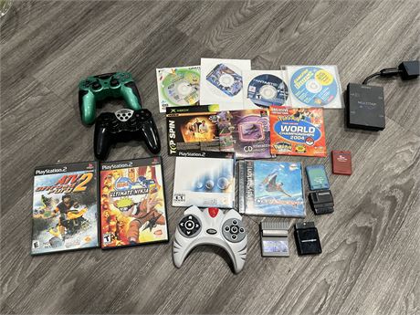 LOT OF MISC VIDEO GAMES / ACCESSORIES
