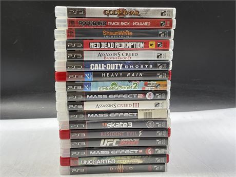 17 MISC PS3 GAMES - MOST COMPLETE WITH MANUALS
