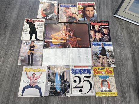 ROLLING STONES MAGAZINES & POSTER