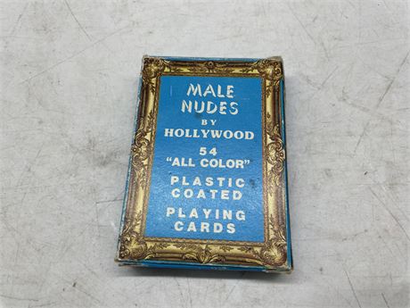 VINTAGE MALE NUDE PLAYING CARDS COMPLETE 1970’S