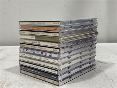 12 GENESIS PHIL COLLINS CDS - EXCELLENT COND.