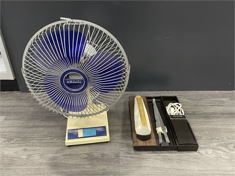 VINTAGE PHILIPS ELECTRIC CARVER / TORCAN FAN