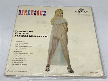 GIRLESQUE RECORD - VG (slightly scratched)