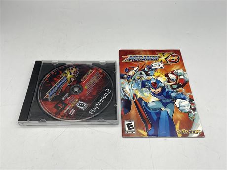 MEGA MAN X8 FOR PS2 - DISC & MANUAL ONLY (DISC IS MINT)