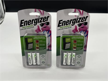 2 NEW ENERGIZER RECHARGE BATTERY PACKS