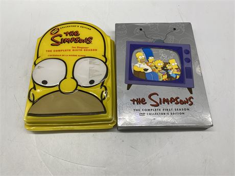 THE SIMPSONS COMPLETE 1ST & 6TH SEASON