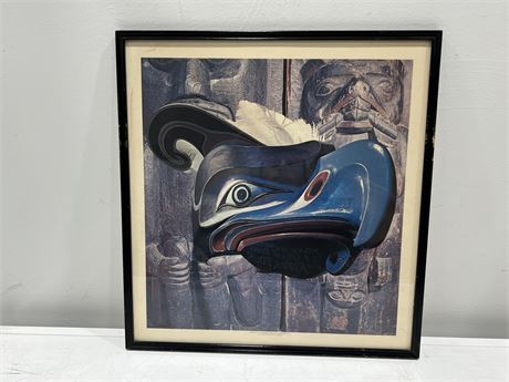 INDIGENOUS UBC MUSUEM PRINT “KWAKIUTL THUNDER BIRD & HOUSEPOTS” (18”x19”)