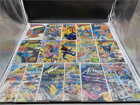 16 DC SUPERMAN COMICS