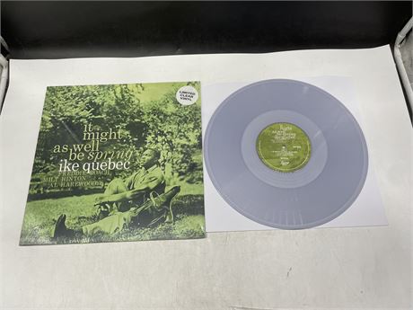 IKE QUEBEC - IT MIGHT AS WELL BE SPRING CLEAR VINYL - MINT (M)
