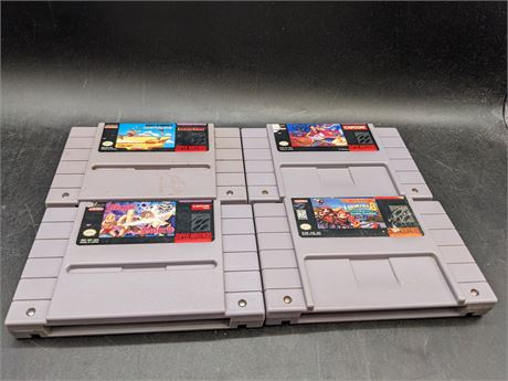 COLLECTION OF SUPER NINTENDO GAMES