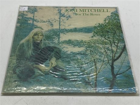 JONI MITCHELL - FOR THE ROSES - EXCELLENT (E)