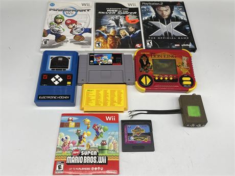 9 ASSORTED VIDEO GAMES