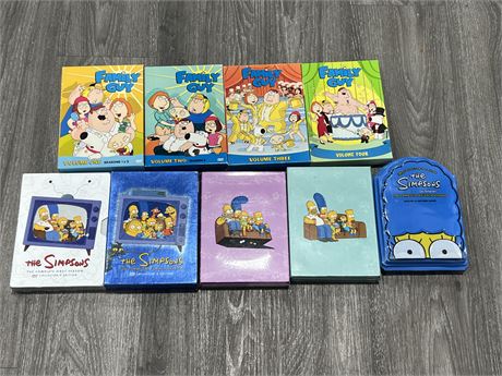 SIMPSONS / FAMILY GUY DVD SETS