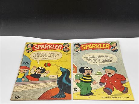 (2) 1950’s SPARKLER COMICS