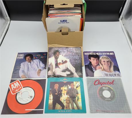 VINYL 45 RECORDS 1985 /1986 ~100