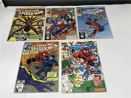 AMAZING SPIDERMAN #135 & 4 SPIDERMAN COMICS