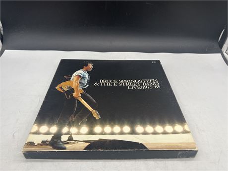 BRUCE SPRINGSTEEN & THE E STREET BAND 5LP - 1975/85 - VG (SLIGHTLY SCRATCHED)