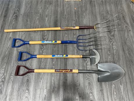 4 JACKSON / GRIZZLY GARDENING TOOLS