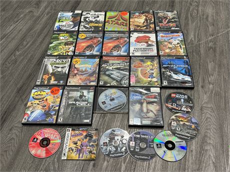 26 PS2 GAMES - SCRATCHED