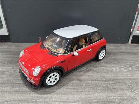 LARGE MINI COOPER RC CAR - NO CONTROLLER - GOOD FOR DISPLAY - 24”x11”x9”