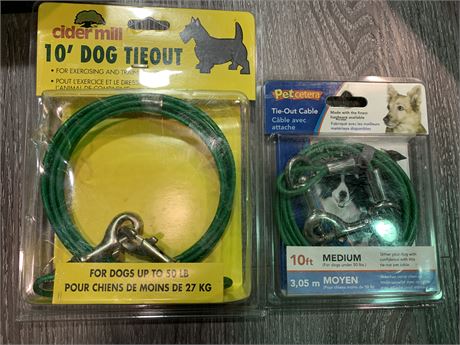5 “NEW” 10’ DOG TIE OUTS