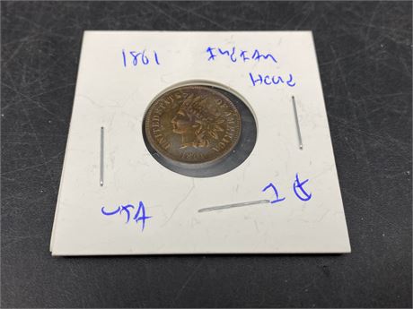 1861 UNITED STATES PENNY