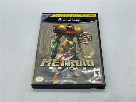 METROID PRIME - GAMECUBE - COMPLETE WITH MANUAL