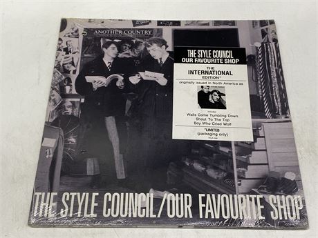 RARE SEALED - THE STYLE COUNCIL - OUR FAVOURITE SHOP - W/ HYPE STICKER
