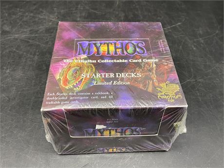 SEALED MYTHOS COLLECTABLE CARD GAME LIMITED EDITION STARTER DECKS