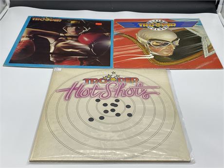 3 TROOPER RECORDS - VG+