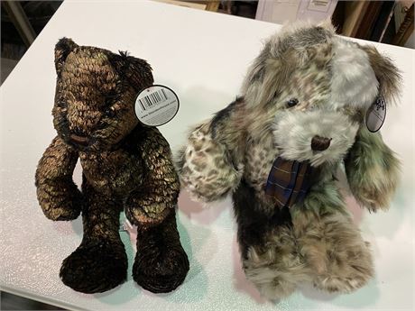 2 NEW STUFFED TEDDY BEARS
