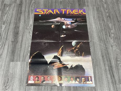 DOUBLE SIDED STAR TREK THE MOTION PICTURE MORK & MINDY ORIGINAL POSTER 33”x22”