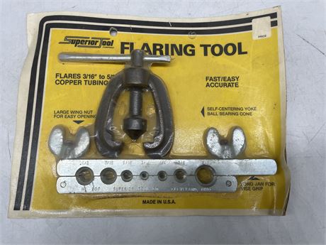 PLUMBING FLARING TOOL BY SUPERIOR TOOL
