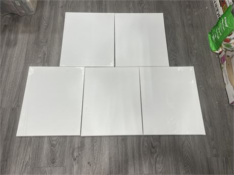 LOT OF 5 ARTISTS CANVAS (16”x20”)