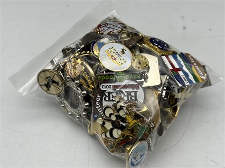 BAG OF COLLECTABLE PINS
