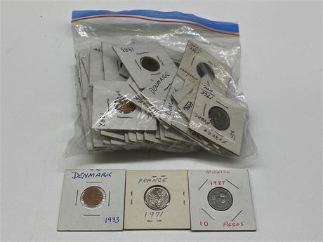 BAG OF WORLD COINS