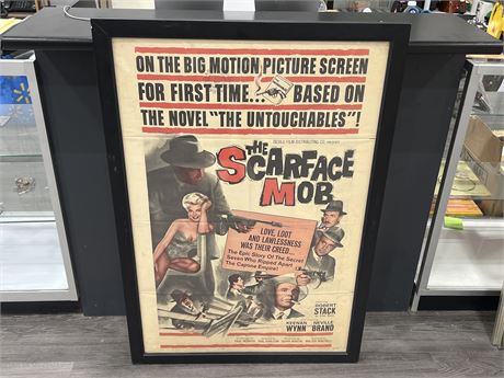 1959 THE SCARFACE MOB - ORIGINAL STUDIO ISSUE MOVIE POSTER - THEATRE USED