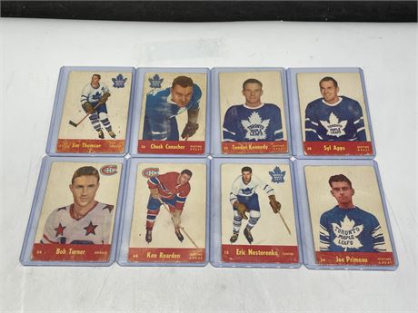 8 1955/56 PARKHURST NHL CARDS