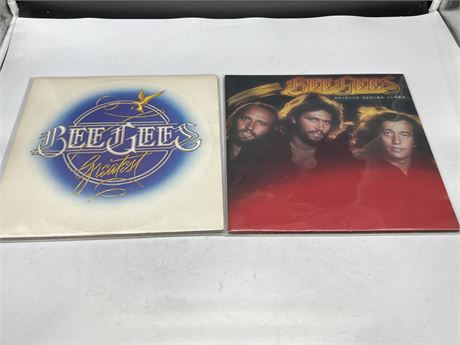 2 BEE GEES RECORDS - NEAR MINT (NM)