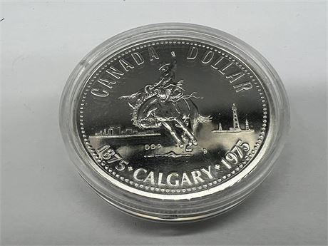 1875-1975 SILVER CALGARY STAMPEDE COIN