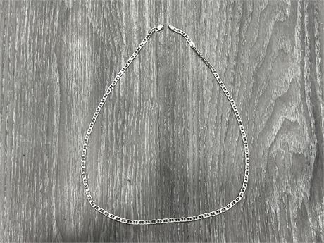 925 STERLING SILVER ITALIAN NECKLACE - NO BACK CLAMP - 20”