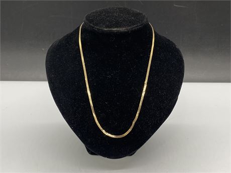 10K GOLD NECKLACE - HAS 2 KINKS (18” / 5.7G)