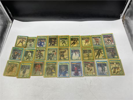 1978-1979 OPEE CHEE HOCKEY CARDS - 27 CARDS TOTAL