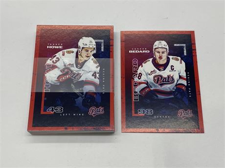 CONNOR BEDARD ROOKIE & PATS TEAM SET - RARE/SOLD OUT