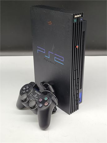 PS2 WITH CONTROLLER AND CORDS