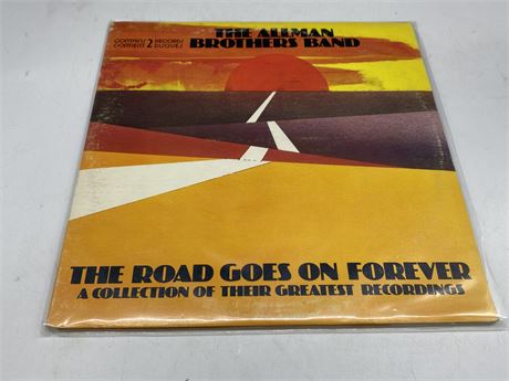 THE ALLMAN BROTHERS BAND - THE ROAD GOES ON FOREVER - NEAR MINT (NM)