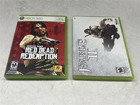 FABLE 2 LIMITED COLLECTORS EDITION & RDR - XBOX 360