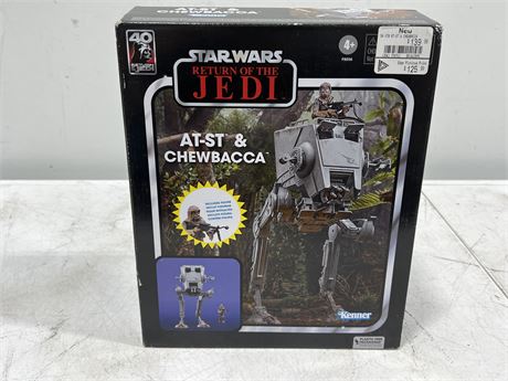 NEW OPEN BOX STAR WARS RETURN OF THE JEDI AT-ST & CHEWBACCA KENNER TOY
