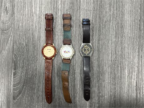 2 VINTAGE BC RAILWAY WATCHES + OTHER