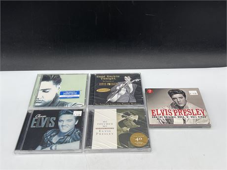 5 SEALED ELVIS CDS